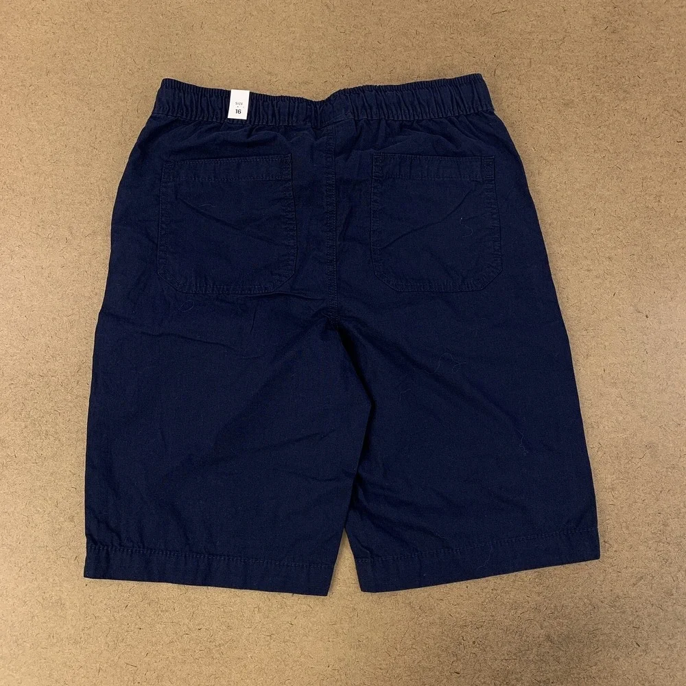 The Children's Place Boys Size 16 Tidal Blue Pull On Jogger Shorts NWT